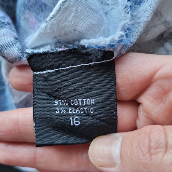 Hearts and Roses Retro Butterfly Print Midi, VGUC, Size XL - Picture 9 of 9